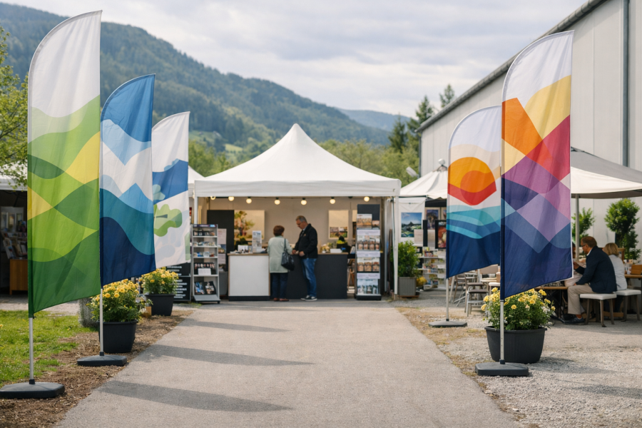 Beachflags für den Frühling: Wie Sie Messen und Events richtig in Szene setzen